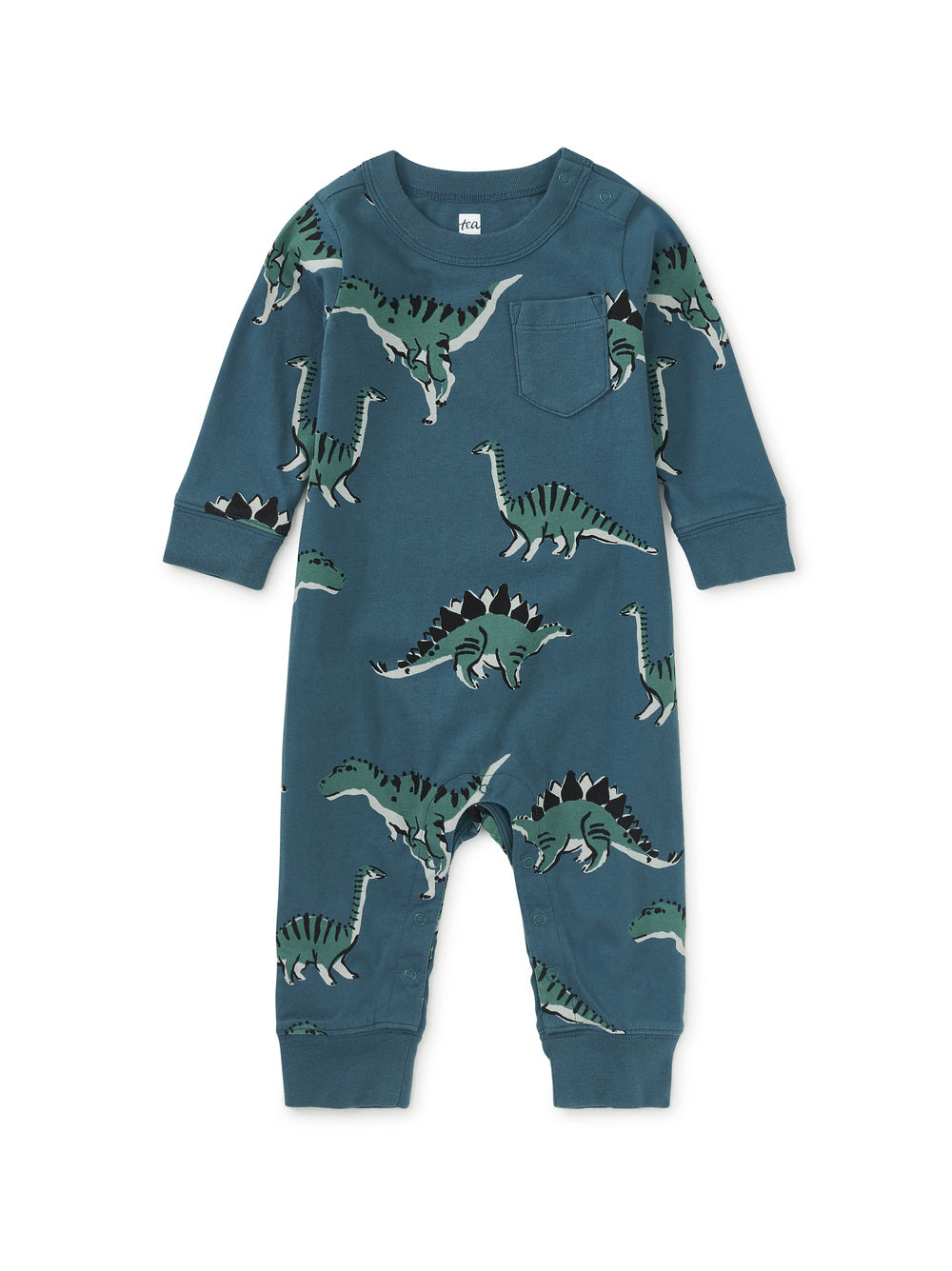 Tea Collection Dynamic Dinos Pocket Romper
