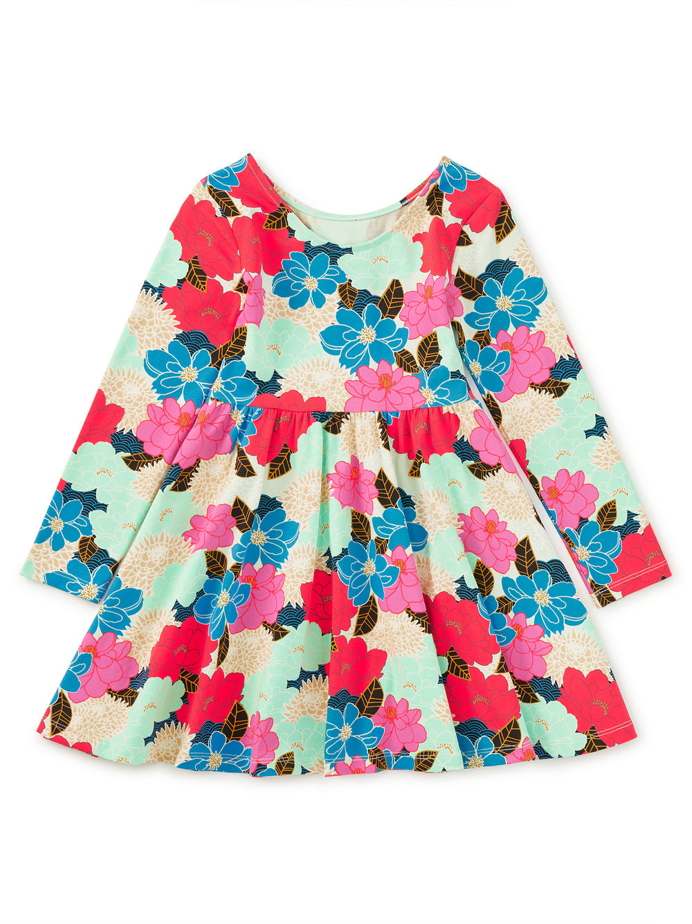 Tea Collection Peonies & Chrysanthemums Ballet Dress back