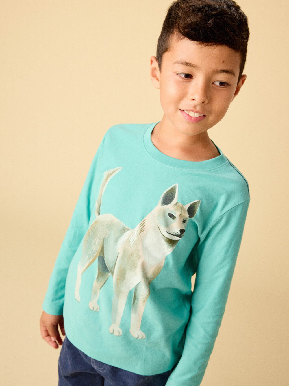 Tea Collection Korean Jingo Dog Tee model