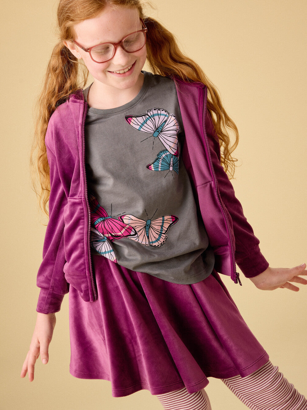 Tea Collection Butterflies Graphic Tee model