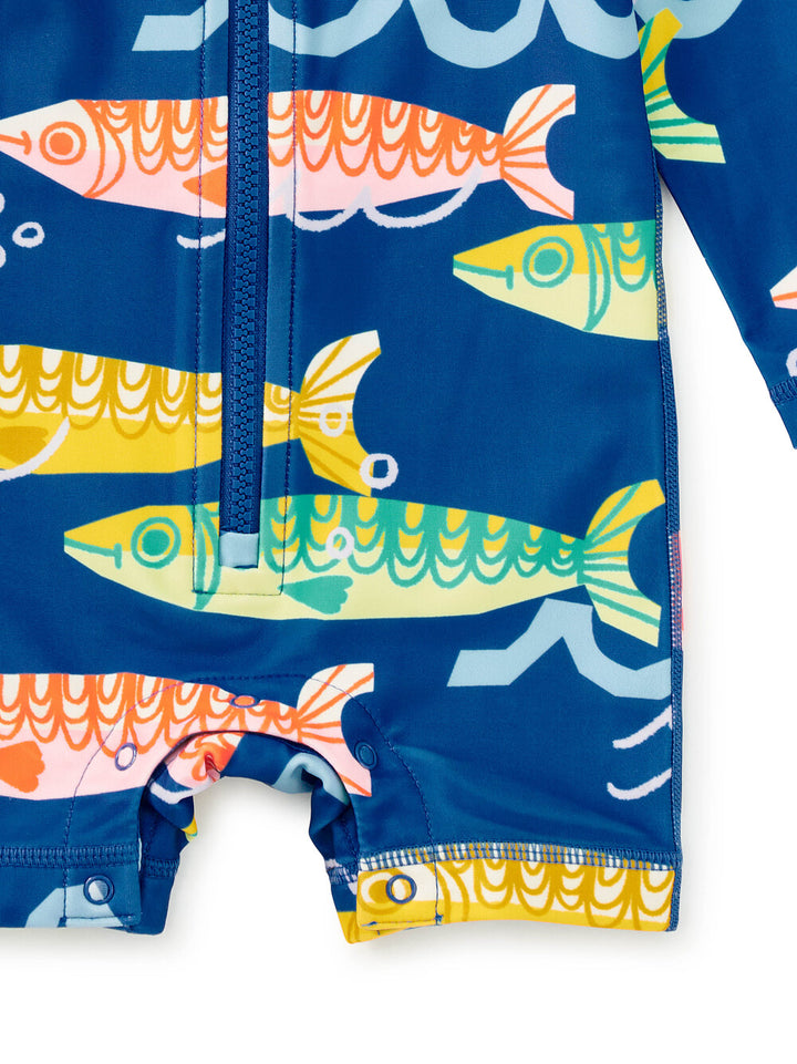 Tea Collection Sardinas Del Mar Rash Guard detail