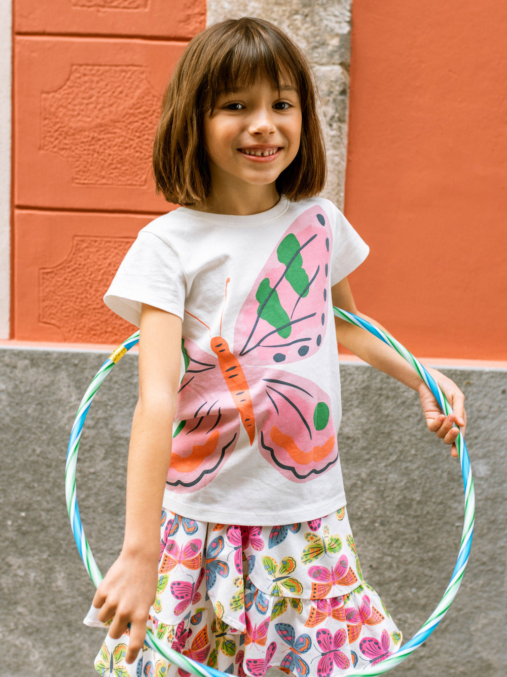 Tea Collection Mariposa Del Alba Graphic Tee closer