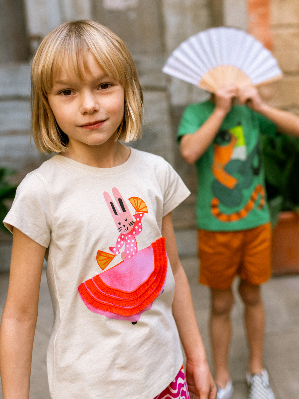 Tea Collection Bunny Ole! Graphic Tee model