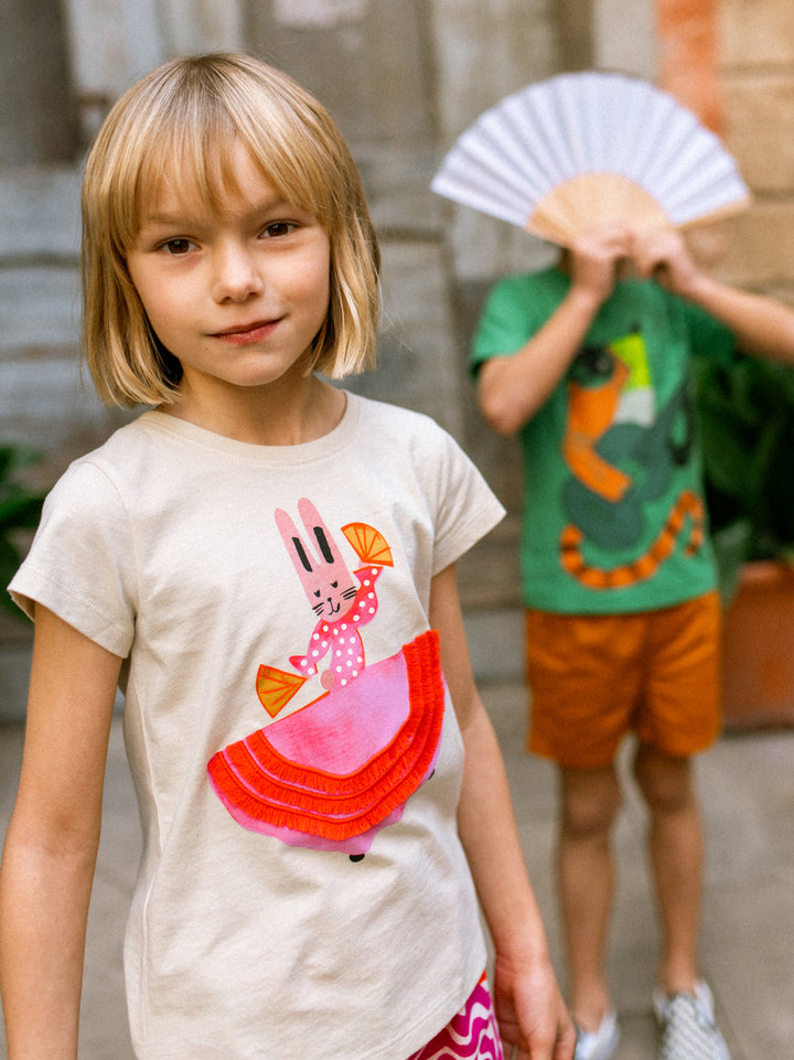 Tea Collection Bunny Ole! Graphic Tee model