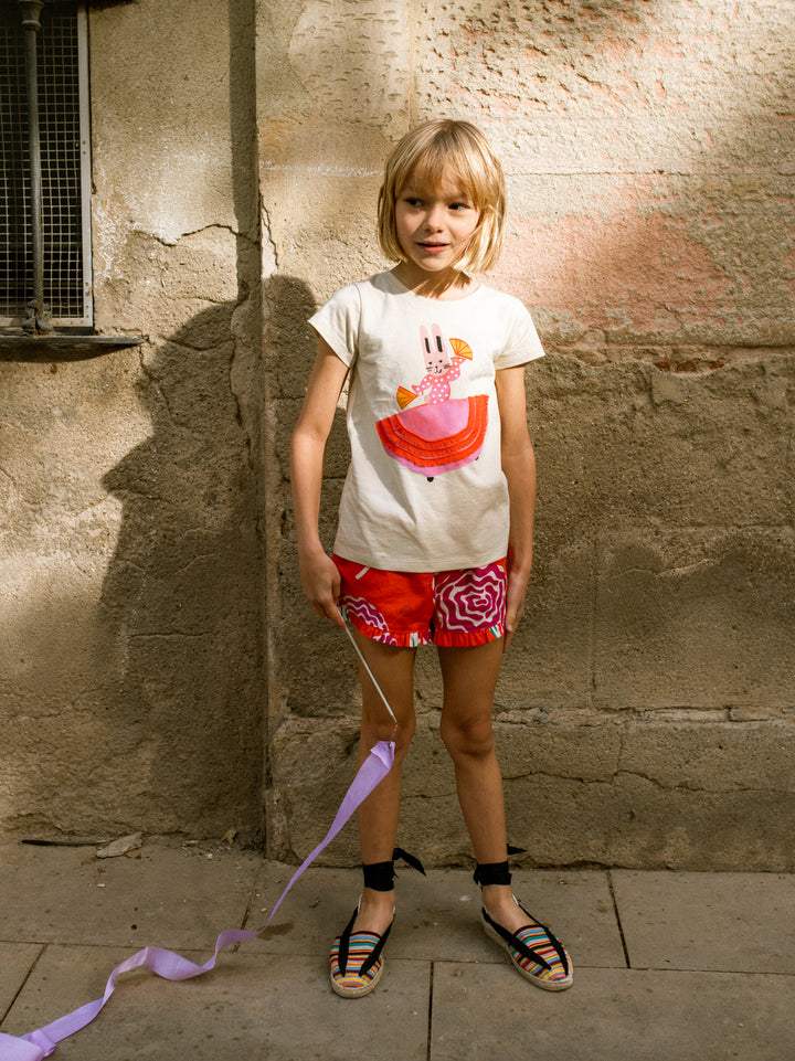 Tea Collection Bunny Ole! Graphic Tee standing model