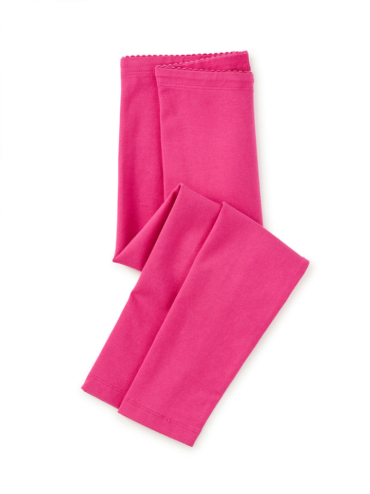 Tea Collection Solid Leggings in Fuchsia folded