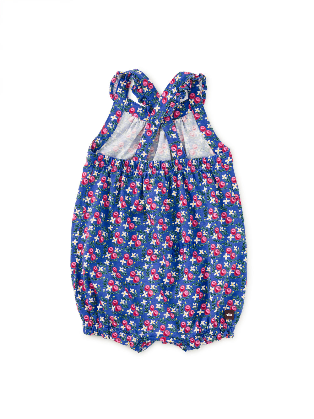 Tea Collection Flamenco Fan Rose Cross-Back Romper back