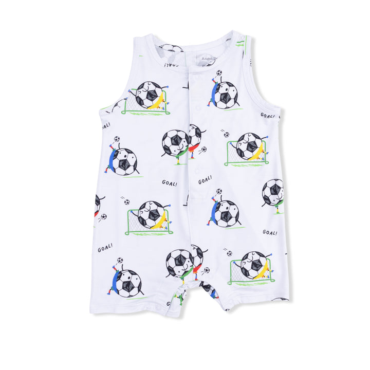 Soccer Balls Playing Soccer Shortie Romper