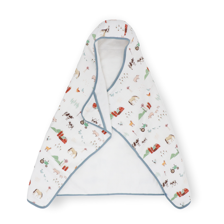 Little Unicorn Farmyard Toddler Hooded Towel