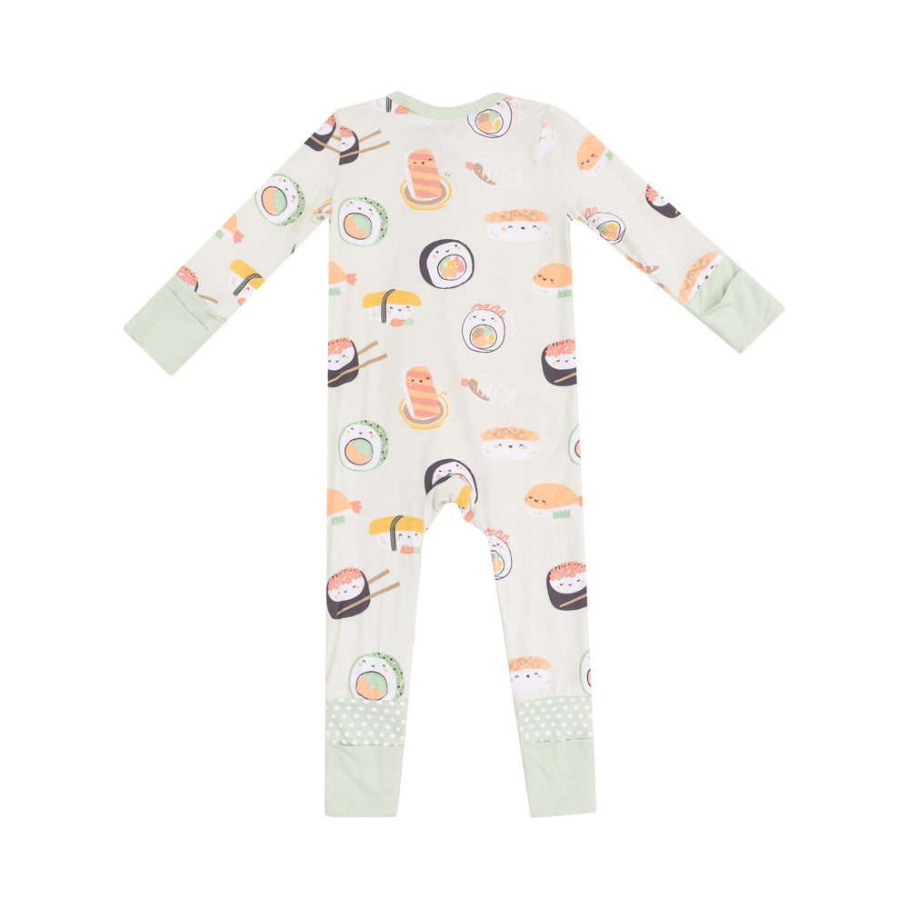 Angel Dear Sushi Two Way Zipper Romper back
