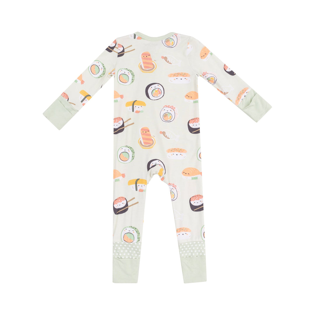 Angel Dear Sushi Two Way Zipper Romper back