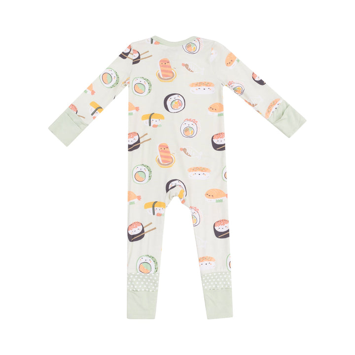 Angel Dear Sushi Two Way Zipper Romper back