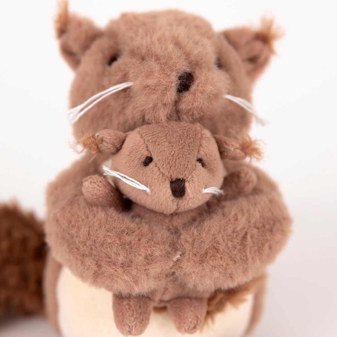 Egmont Squirrel With Baby close