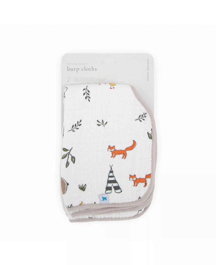 Little Unicorn Forest Friends Burp Cloth pack