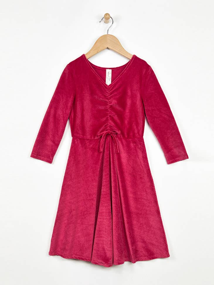 Heart & Arrow Cinched Twirly Red Dress