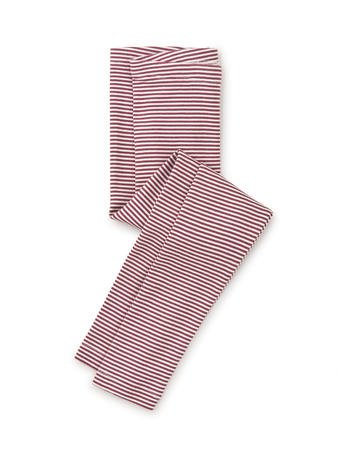 Tea Collection Striped Leggings in Cassis