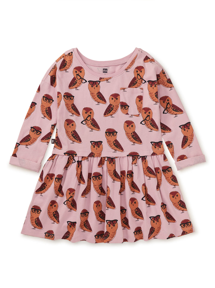 Tea Collection All Knowing Owl Pocket Play Dress