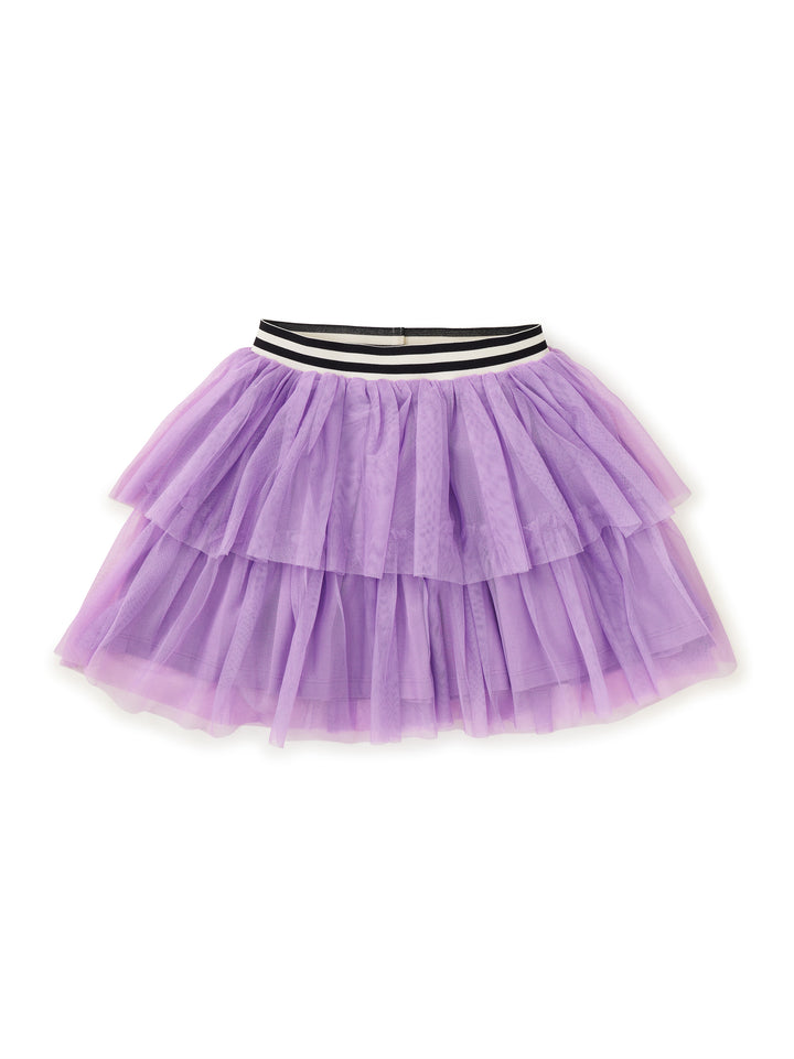 Tea Collection Tiered Tulle Skirt in Sheer Lilac