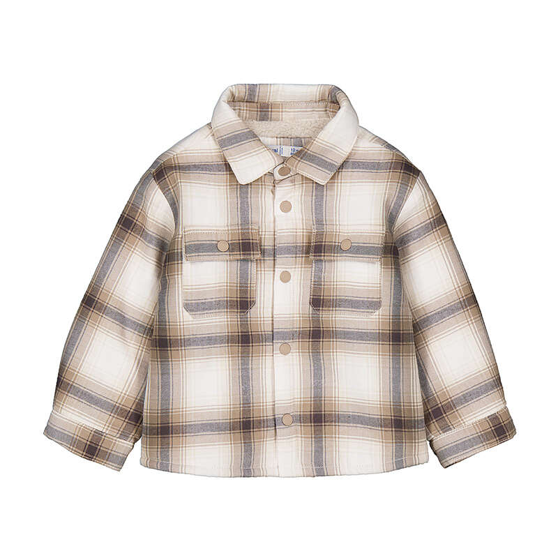 Mayoral Galetta Plaid Berber Shacket