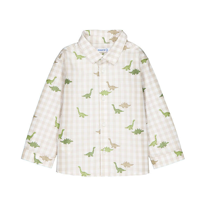 Mayoral Dinosaurs Collared Shirt