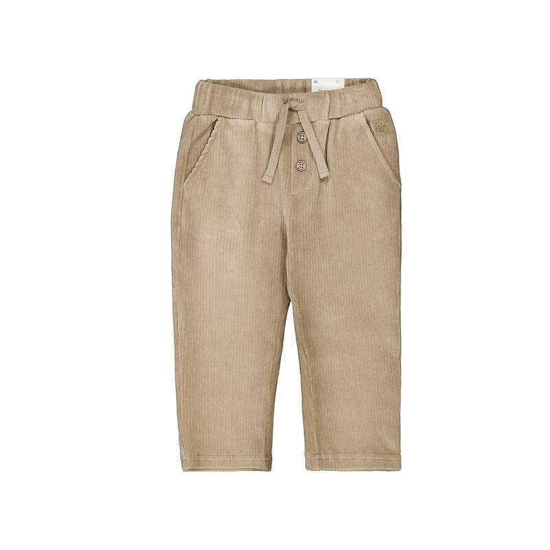 Mayoral Hazelnut Velour Ribbed Pants