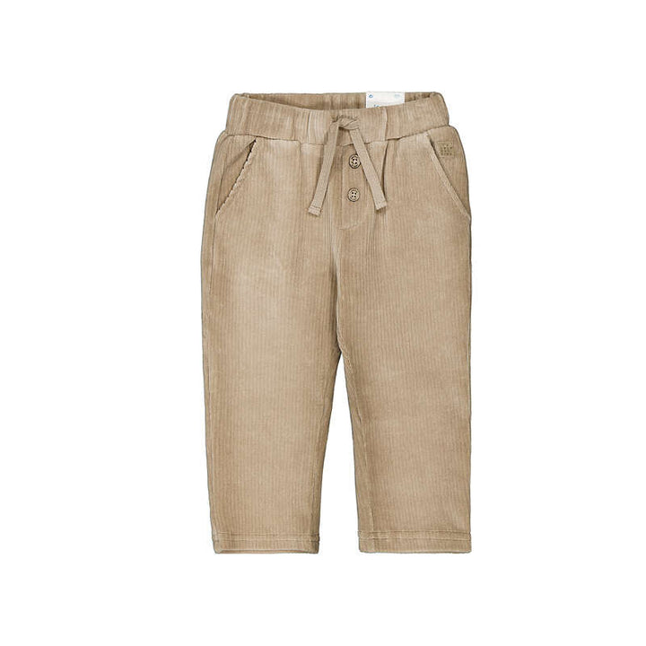 Mayoral Hazelnut Velour Ribbed Pants