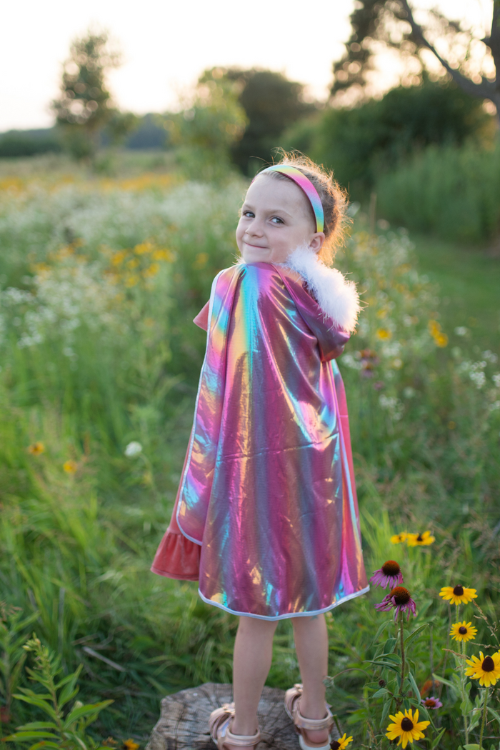 Great Pretenders Rainbow Princess Cape model