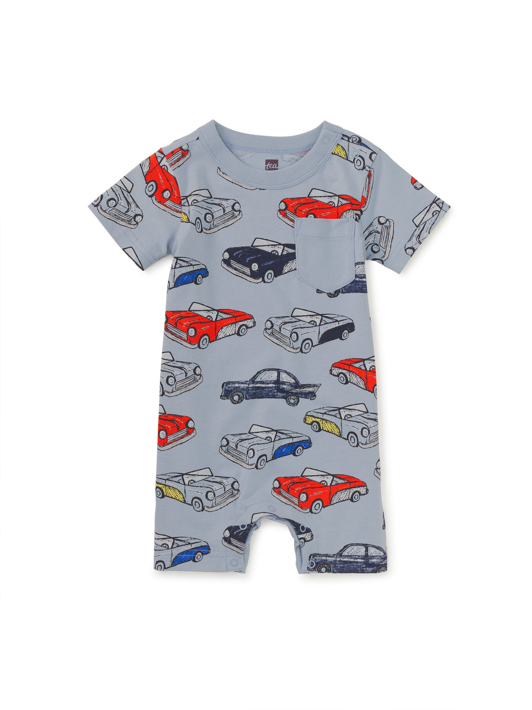 Tea Collection Cuban Cars Pocket Romper