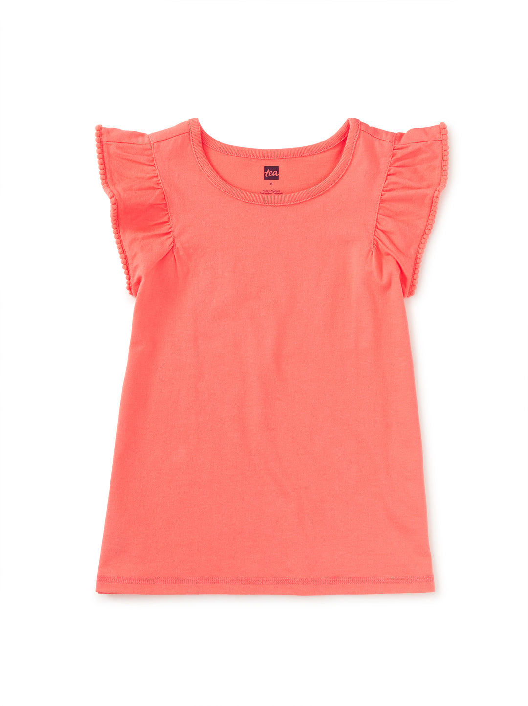 Tea Collection Sunset Pink Pom Pom Top