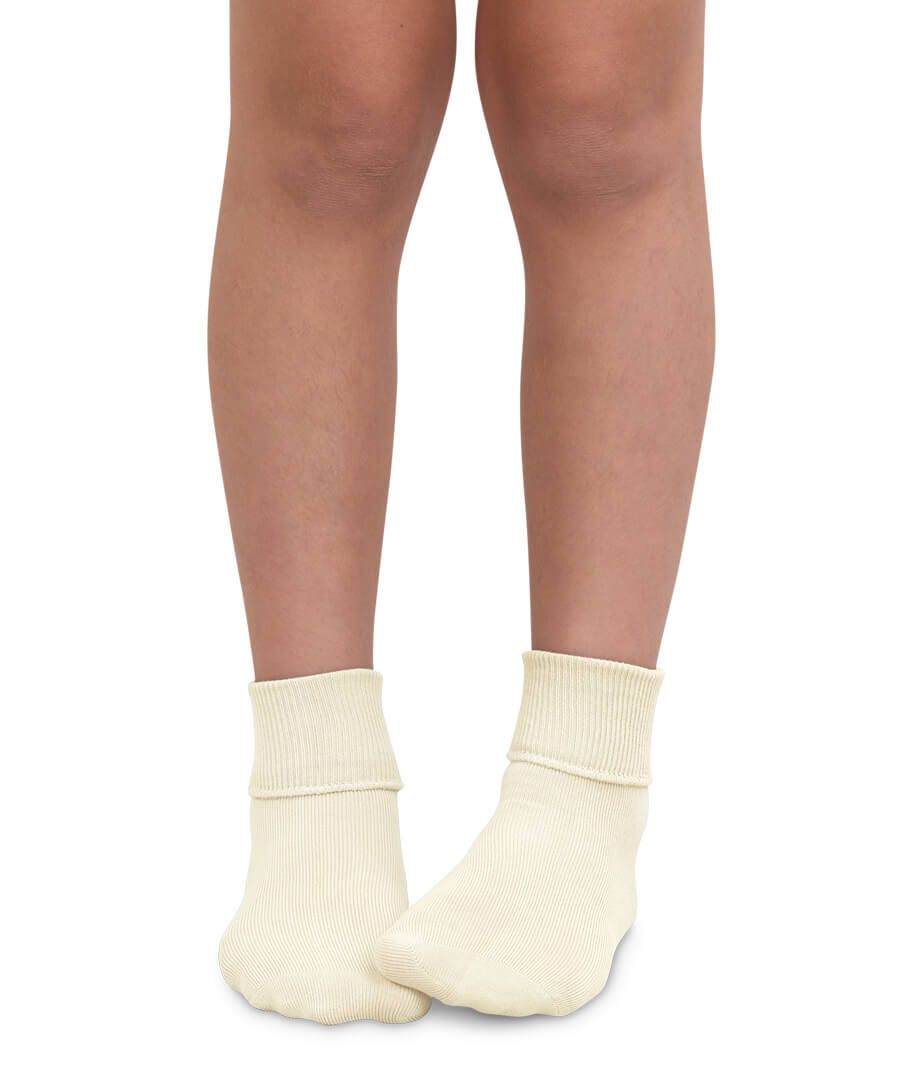 Jefferies Socks Pearl Turn Cuff Socks