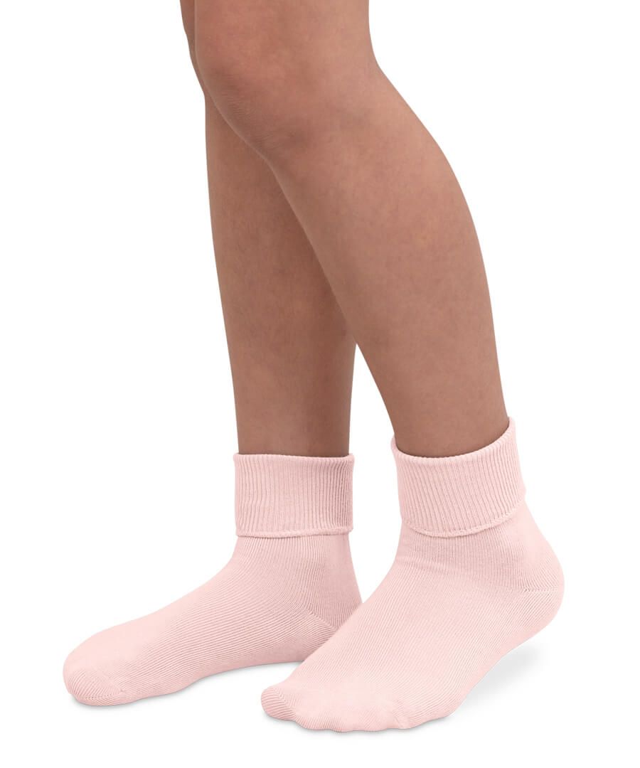 Jefferies Socks Pink Turn Cuff Socks