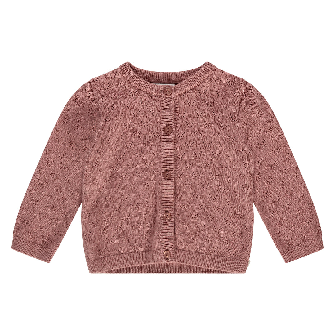 Babyface Pointelle Cardigan in Blossom