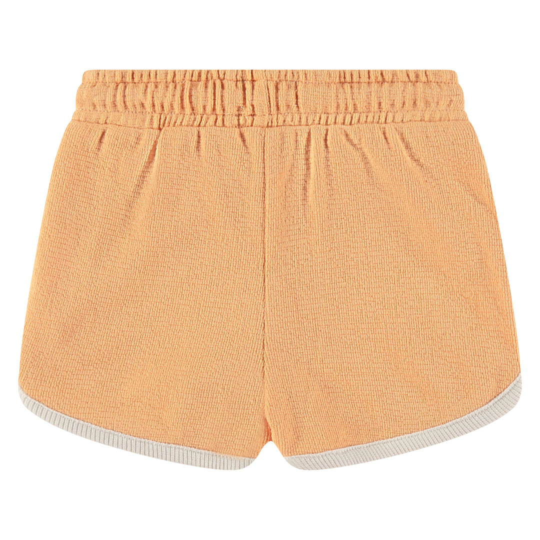 Babyface Track Shorts in Cantaloupe back