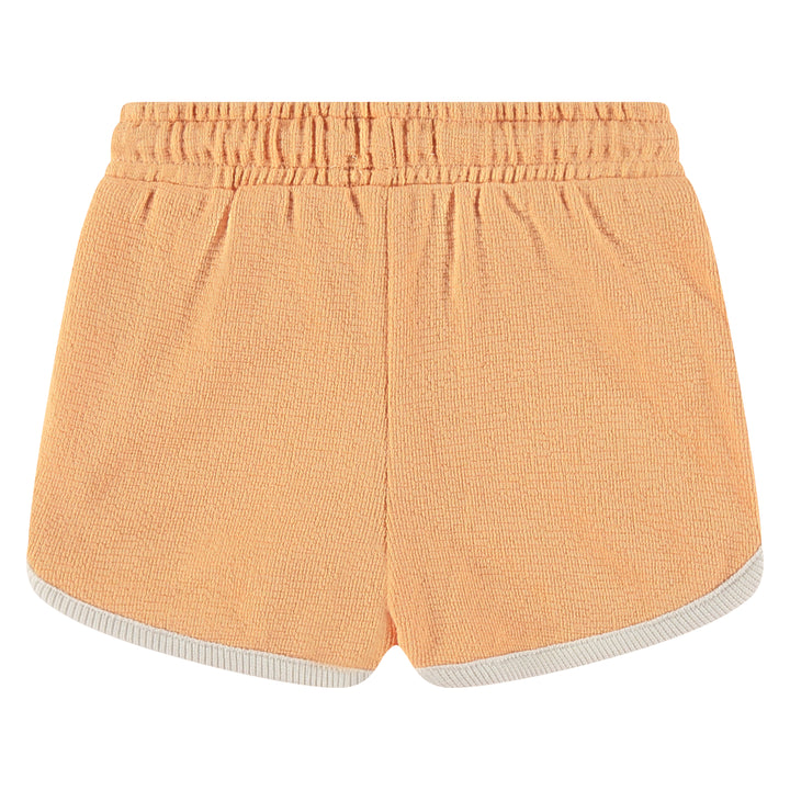 Babyface Track Shorts in Cantaloupe back