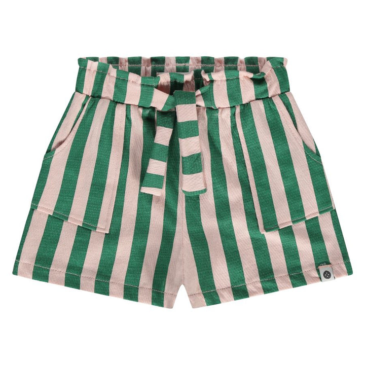 Stains & Stories Wide Striped Shorts