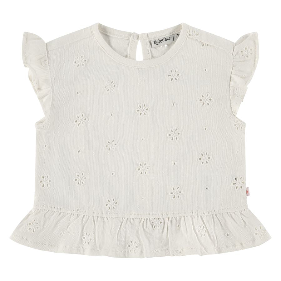 Babyface Creme Eyelet Top