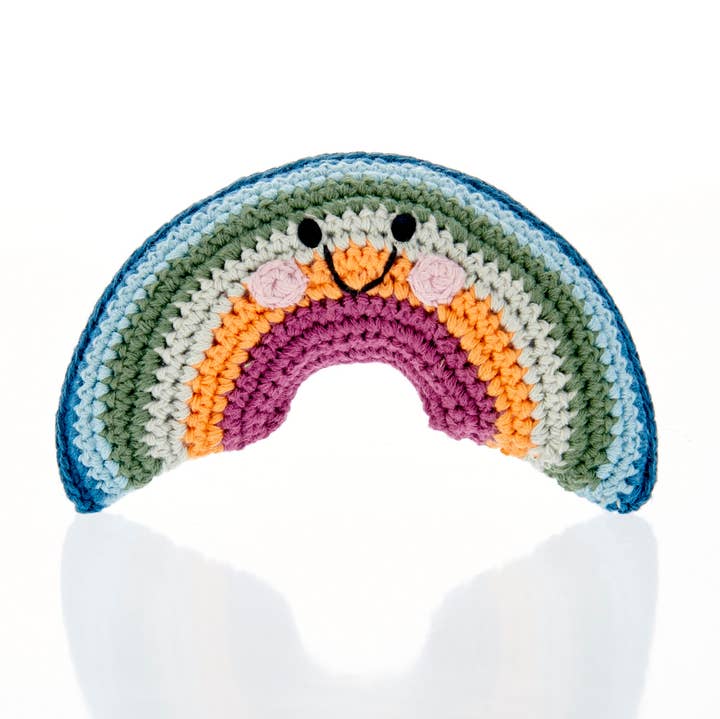 Pebble Child Little Boho Rainbow Toy Rattle