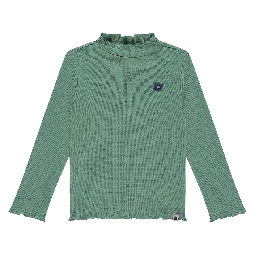 Stain & Stories Mint Mock Turtleneck