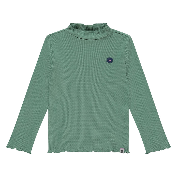 Stain & Stories Mint Mock Turtleneck