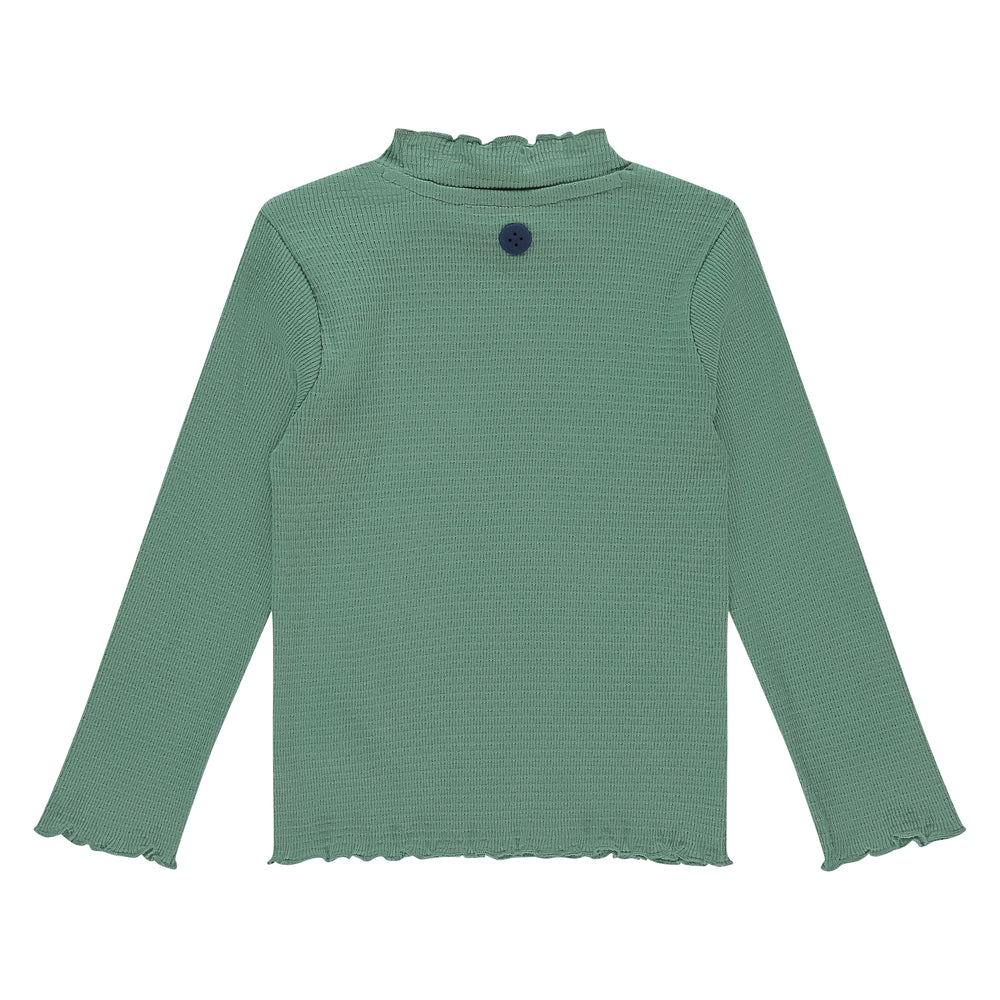 Stain & Stories Mint Mock Turtleneck back