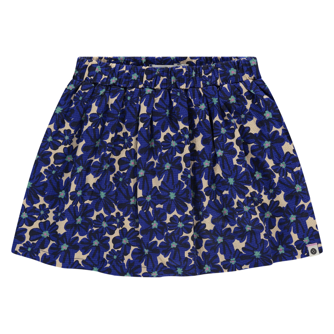 Stains & Stories Blue Poppies Skirt