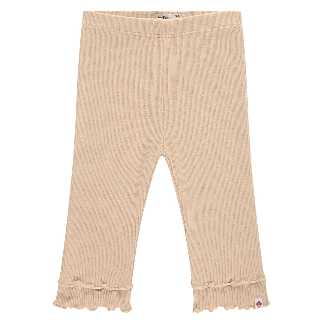 Babyface Nude Baby Ruffle Ankle Leggings