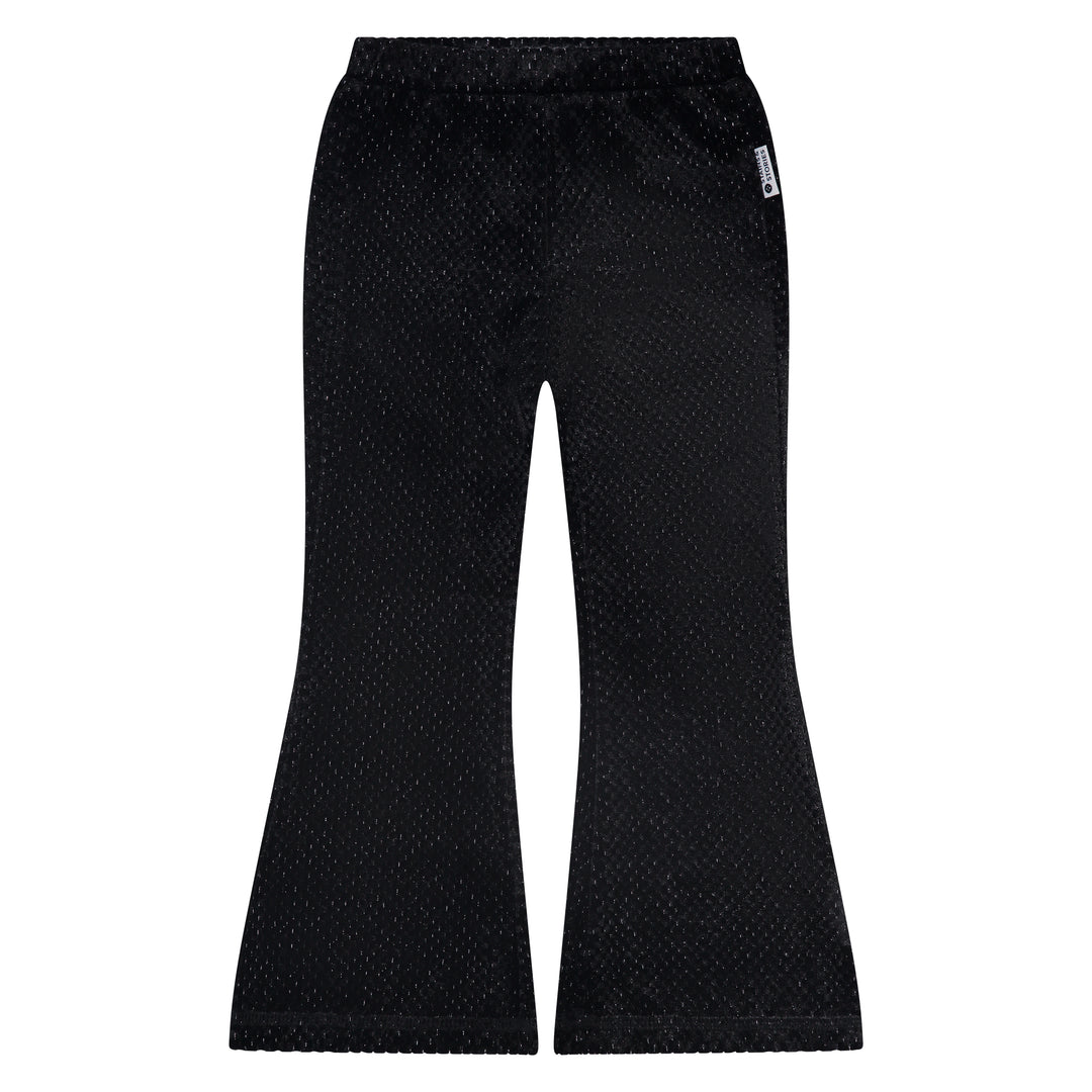 Stains & Stories Blackboard Velvet Flared Pants