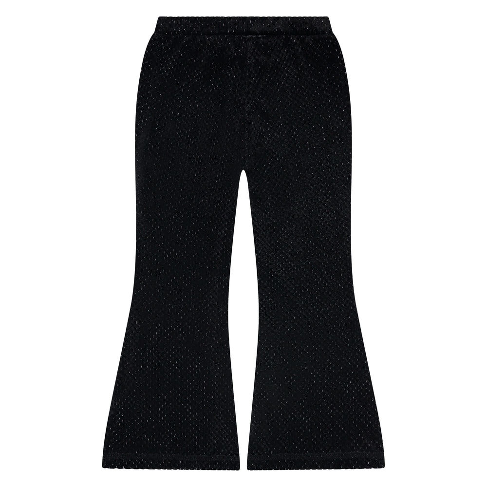 Stains & Stories Blackboard Velvet Flared Pants back