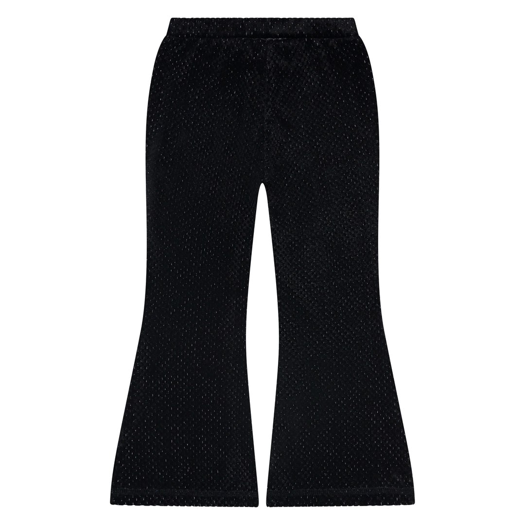 Stains & Stories Blackboard Velvet Flared Pants back