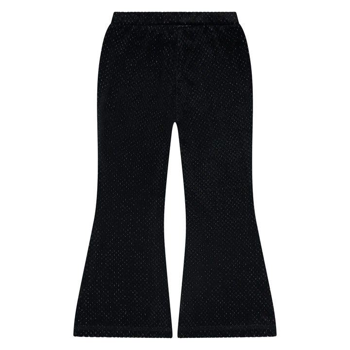 Stains & Stories Blackboard Velvet Flared Pants back