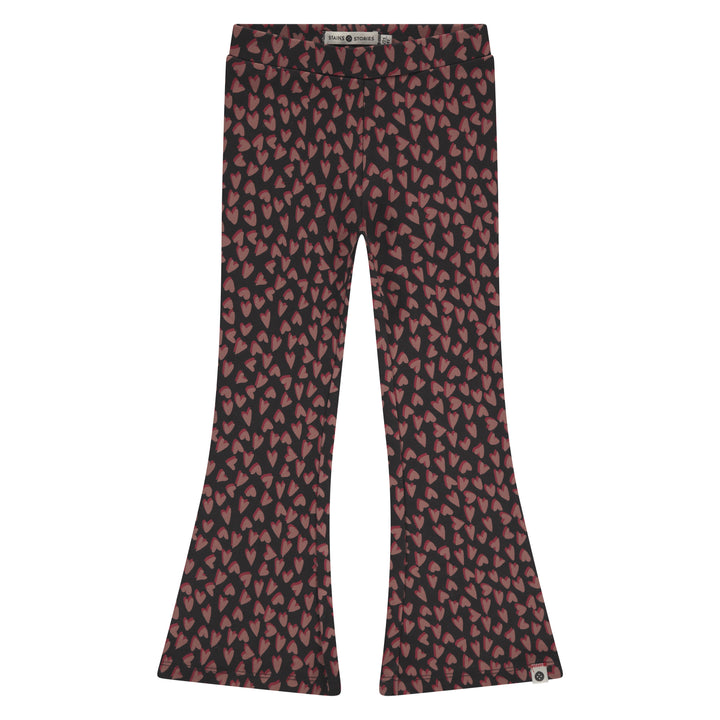 Hearts All Over Flared Pants