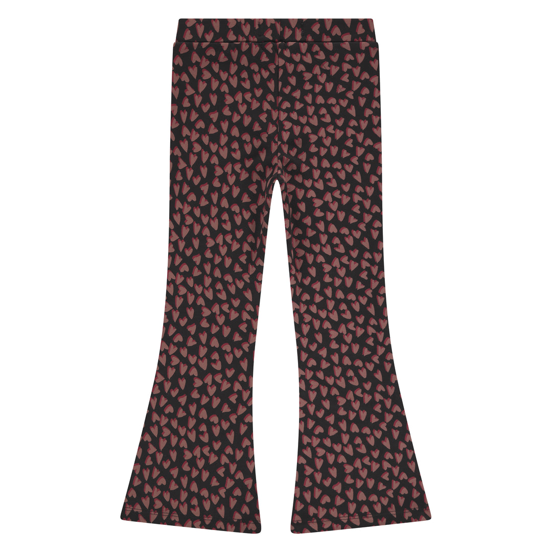 Hearts All Over Flared Pants