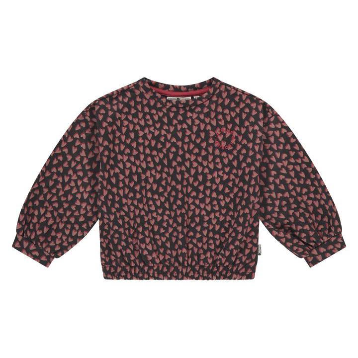 Stains & Stories Hearts All Over Sweatshirt