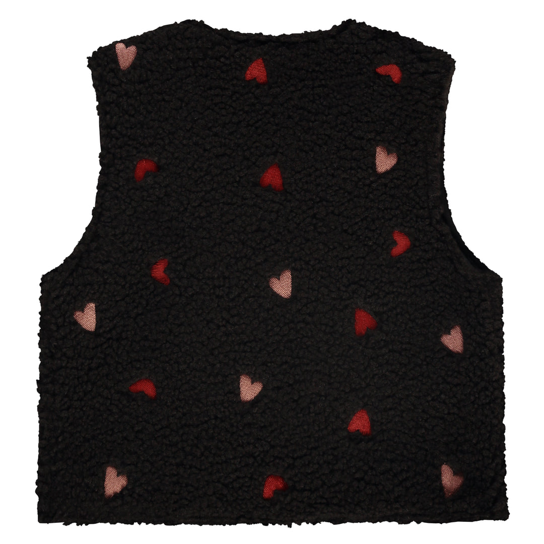Hearts Fuzzy Vest